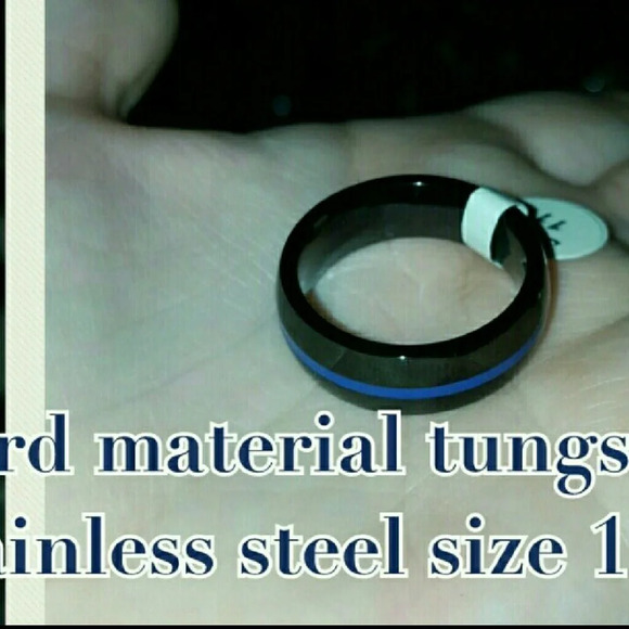 Blue line black ring size 11 men police - Picture 3 of 3